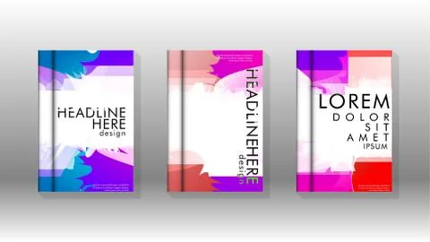 Vector design of background cover with colorful abstract spray patterns. Colo 스톡 일러스트