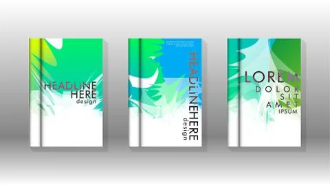 Vector design of background cover with colorful abstract spray patterns. Colo Stock Illustration
