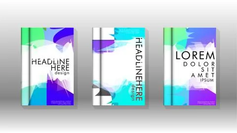 Vector design of background cover with colorful abstract spray patterns. Colo イラスト素材
