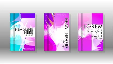Vector design of background cover with colorful abstract spray patterns. Colo 스톡 일러스트
