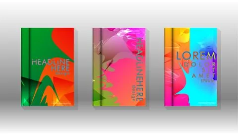 Vector design of background cover with colorful abstract spray patterns. Colo 스톡 일러스트