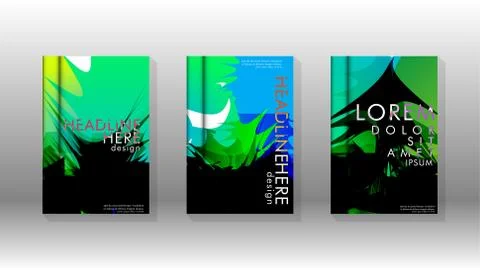 Vector design of background cover with colorful abstract spray patterns. Colo 스톡 일러스트