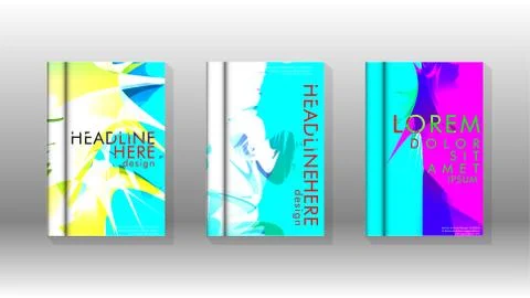 Vector design of background cover with colorful abstract spray patterns. Colo 스톡 일러스트