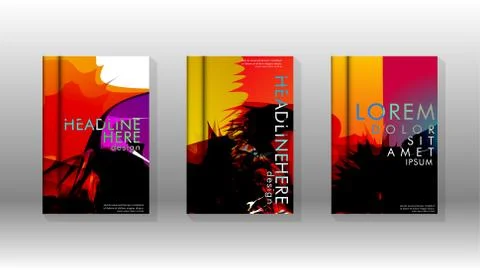 Vector design of background cover with colorful abstract spray patterns. Colo 스톡 일러스트