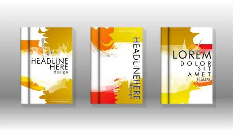 Vector design of background cover with colorful abstract spray patterns. Colo Stock Illustration