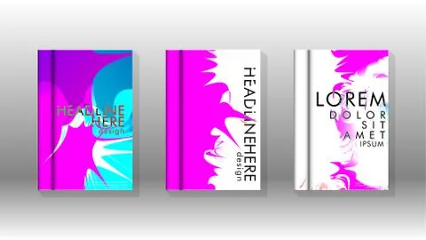 Vector design of background cover with colorful abstract spray patterns. Colo Stock Illustration