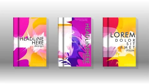 Vector design of background cover with colorful abstract spray patterns. Colo 스톡 일러스트