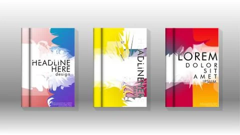 Vector design of background cover with colorful abstract spray patterns. Colo 스톡 일러스트