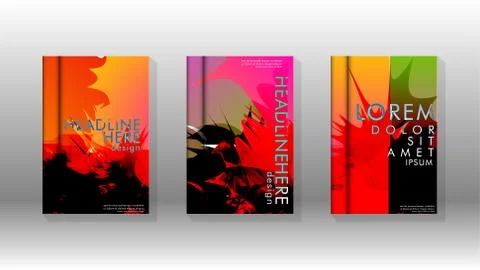 Vector design of background cover with colorful abstract spray patterns. Colo 스톡 일러스트