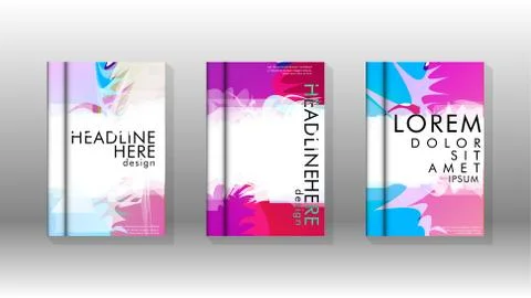 Vector design of background cover with colorful abstract spray patterns. Colo 스톡 일러스트