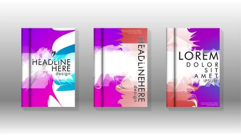 Vector design of background cover with colorful abstract spray patterns. Colo 스톡 일러스트