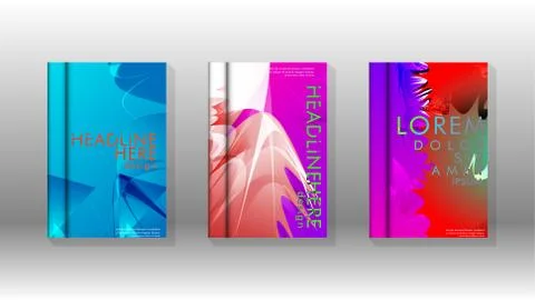 Vector design of background cover with colorful abstract spray patterns. Colo Stock Illustration