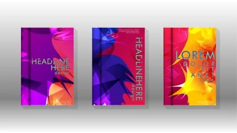 Vector design of background cover with colorful abstract spray patterns. Colo Stock Illustration