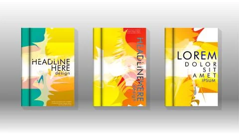 Vector design of background cover with colorful abstract spray patterns. Colo 스톡 일러스트