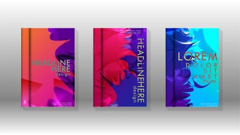 Vector design of background cover with colorful abstract spray patterns. Colo Stock Illustration