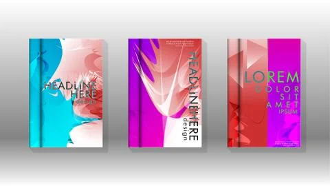 Vector design of background cover with colorful abstract spray patterns. Colo Stock Illustration