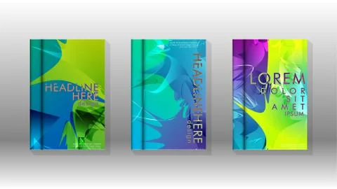 Vector design of background cover with colorful abstract spray patterns. Colo イラスト素材