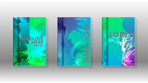 Vector design of background cover with colorful abstract spray patterns. Colo Stock Illustration