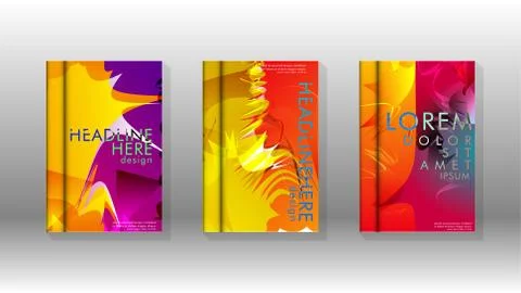 Vector design of background cover with colorful abstract spray patterns. Colo Stock Illustration