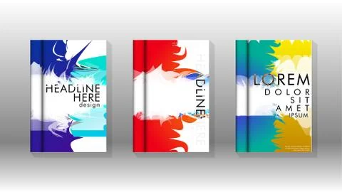 Vector design of background cover with colorful abstract spray patterns. Colo Stockillustratie