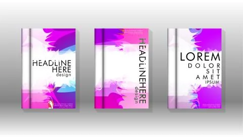 Vector design of background cover with colorful abstract spray patterns. Colo Stock Illustration