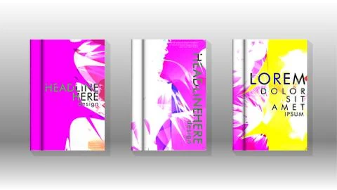 Vector design of background cover with colorful abstract spray patterns. Colo Stock Illustration