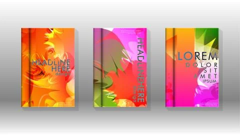 Vector design of background cover with colorful abstract spray patterns. Colo イラスト素材