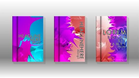 Vector design of background cover with colorful abstract spray patterns. Colo Stock Illustration