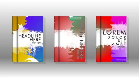 Vector design of background cover with colorful abstract spray patterns. Colo 스톡 일러스트