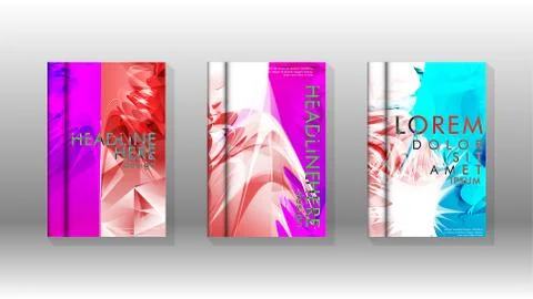 Vector design of background cover with colorful abstract spray patterns. Colo 스톡 일러스트