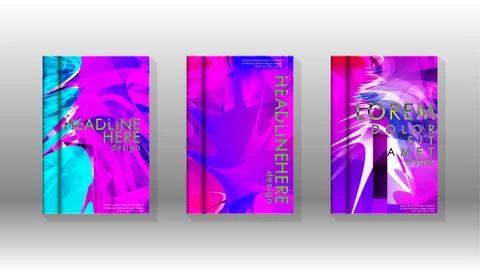 Vector design of background cover with colorful abstract spray patterns. Colo 스톡 일러스트
