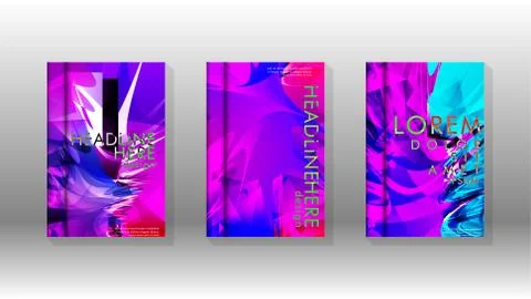 Vector design of background cover with colorful abstract spray patterns. Colo Stock Illustration