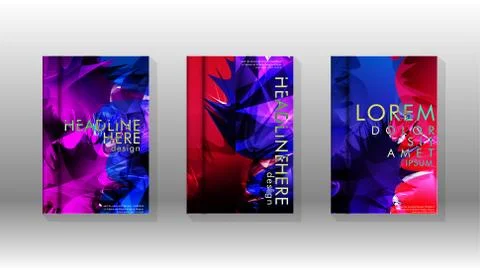 Vector design of background cover with colorful abstract spray patterns. Colo Illustrazione stock