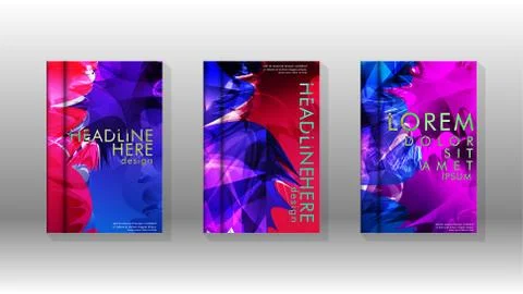 Vector design of background cover with colorful abstract spray patterns. Colo 스톡 일러스트