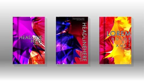 Vector design of background cover with colorful abstract spray patterns. Colo 스톡 일러스트
