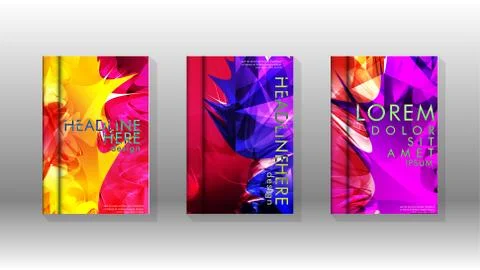 Vector design of background cover with colorful abstract spray patterns. Colo 스톡 일러스트