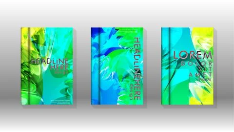 Vector design of background cover with colorful abstract spray patterns. Colo 스톡 일러스트