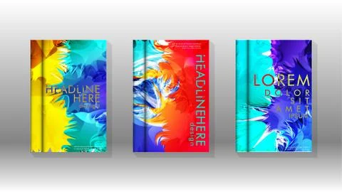 Vector design of background cover with colorful abstract spray patterns. Colo 스톡 일러스트