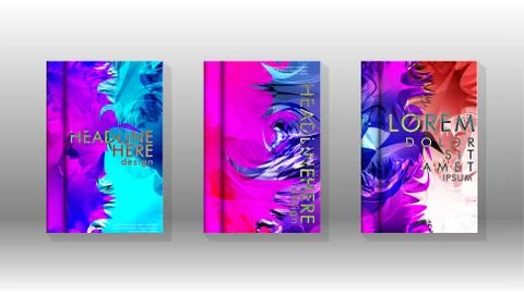 Vector design of background cover with colorful abstract spray patterns. Colo 스톡 일러스트