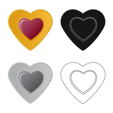 Vector design of biscuit and bake logo. Collection of biscuit and chocolate Stock Illustration