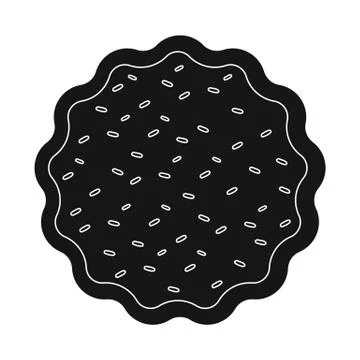 Vector design of biscuit and bake logo. Collection of biscuit and chocolate Stock Illustration