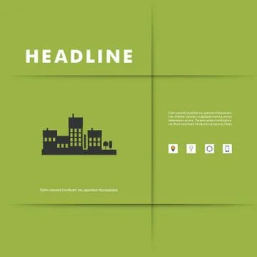 Vector design of black silhouette cityscape eps Stock-Illustration