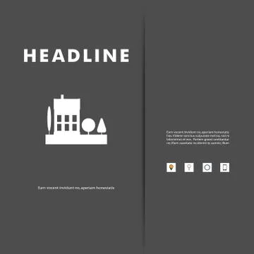 Vector design of black silhouette cityscape eps Ilustración de archivo