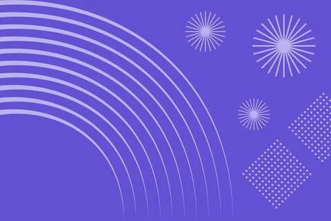 Vector design of a blue background with flat rounded lines Stock Illustration