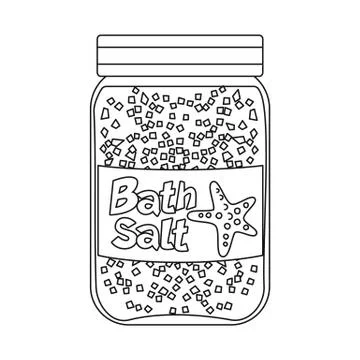 Vector design of bottle and salty icon. Collection of bottle and spa vector icon Stock Illustration