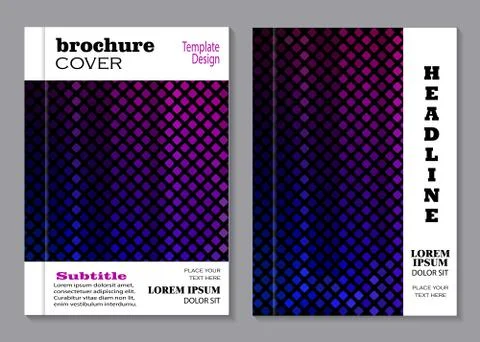 Vector design for brochure cover Stock Illustration