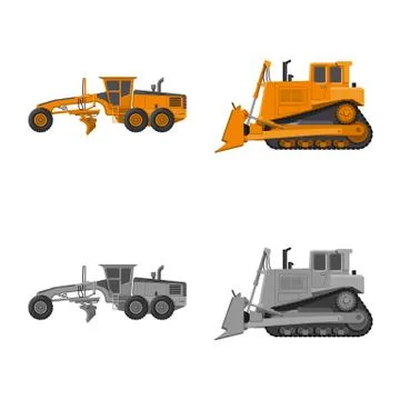 Vector design of build and construction symbol. Set of build and machinery stock Stock-Illustration