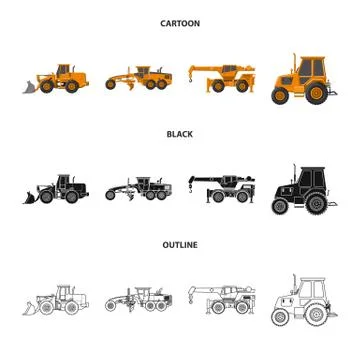 Vector design of build and construction symbol. Set of build and machinery stock Stock-Illustration