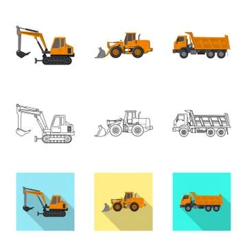 Vector design of build and construction symbol. Collection of build and Stock-Illustration