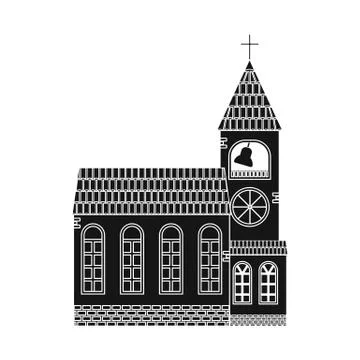 Vector design of building and front icon. Set of building and roof stock vector Ilustración de archivo
